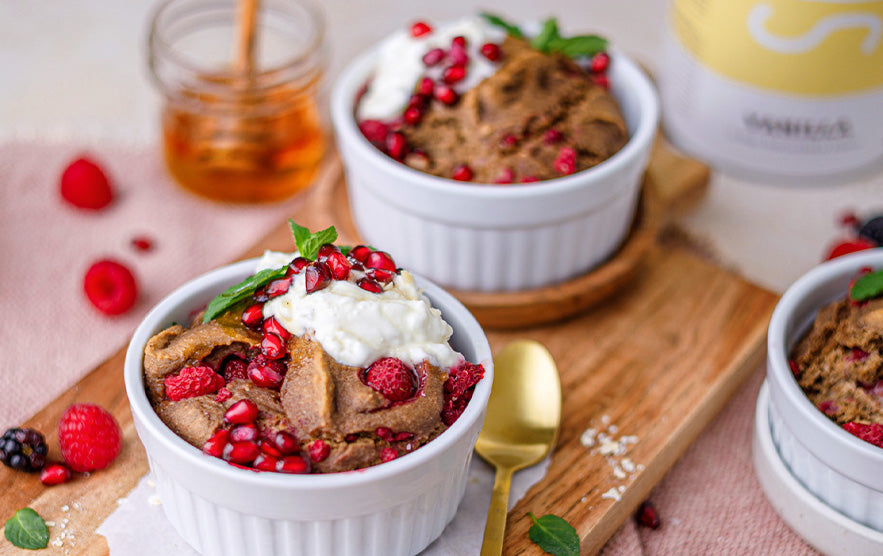 Baked Oats mit Granatapfelkernen